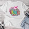 1St Grade Teacher Back To School Apple Dalmatian Dots Unisex T-shirt