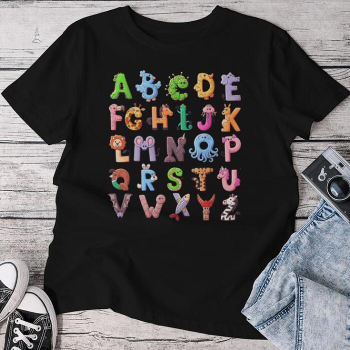 Alphabet Student Teacher Back To School First Day Of School Unisex T-shirt