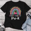 Back To School Rainbow Happy First Day Of Pre K Unisex T-shirt