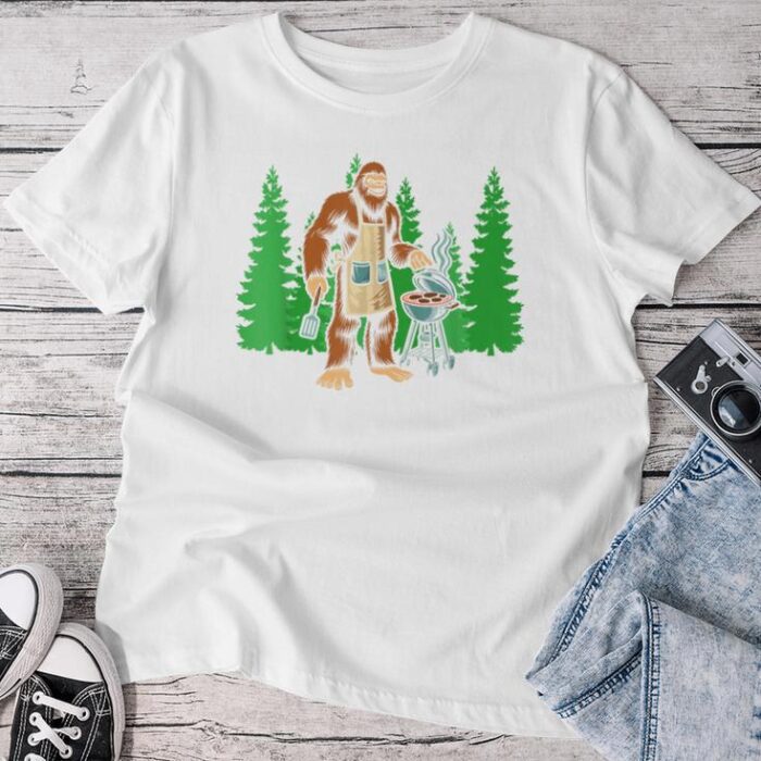 Bigfoot Bbq Sasquatch Barbeque Lovers Unisex T-shirt