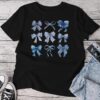 Blue Bow And Ribbon Cute Graphic For Unisex T-shirt