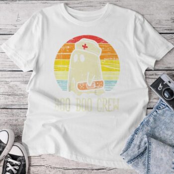 Boo Boo Crew Nurse Halloween Nurses Rn Ghost Unisex T-shirt