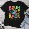 Bruh We Back To School 3Rd Grade Teacher Retro Groovy Unisex T-shirt