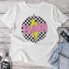 Checkered Teach Pencil Lightning Bolt Back To School Unisex T-shirt