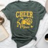 Cheer Mom Biggest Fan Black Gold Pom Pom Unisex T-shirt