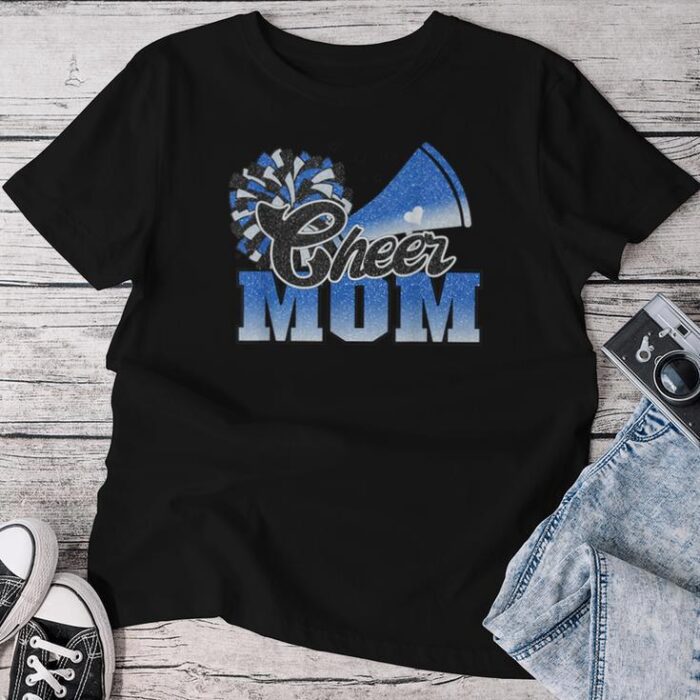 Cheer Mom Blue White Unisex T-shirt