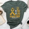 Childhood Be Bold Go Gold Childhood Cancer Awareness Flower Unisex T-shirt