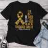 Childhood Be Bold Go Gold Childhood Cancer Awareness Flower Unisex T-shirt