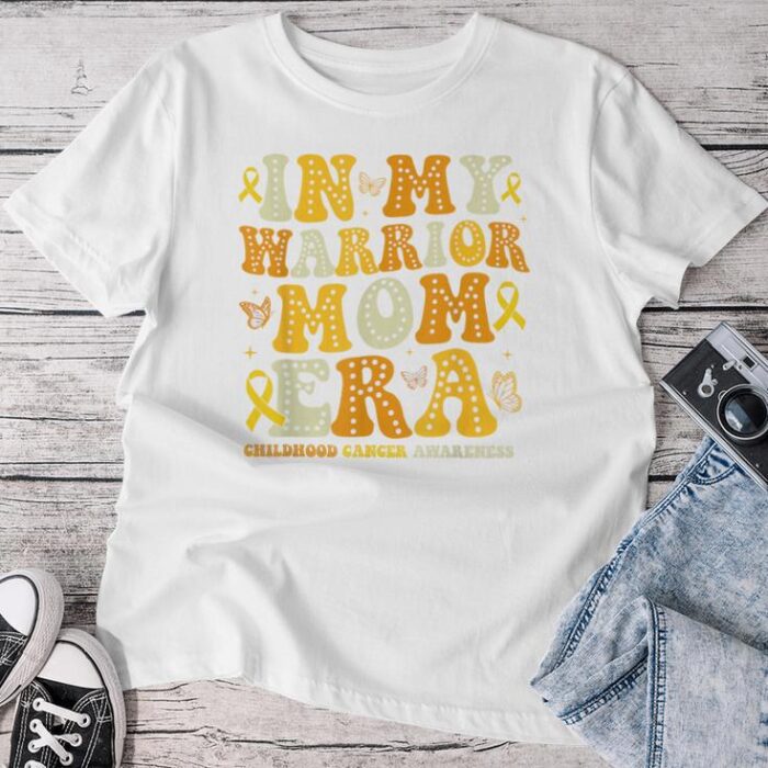 Childhood Cancer Awareness Girl Warrior Mom Unisex T-shirt