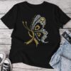 Childhood Cancer Awareness Gold Butterfly Warrior Supporter Unisex T-shirt