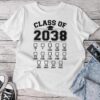 Class Of 2038 Grow With Me Checklist Pre-K To 12Th Grade Unisex T-shirt