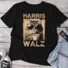 Coffee Cat Harris Walz 2024 Childless Cat Lady Vintage Unisex T-shirt