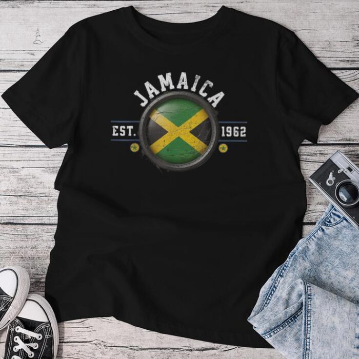 Cute Jamaica Flag Reggae Jamaican Jamaican Flag Unisex T-shirt