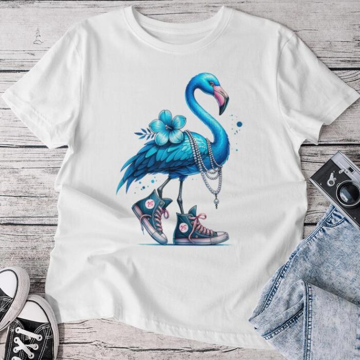 Flamingo Chucks And Pearls Comma La Kamala 2024 Unisex T-shirt