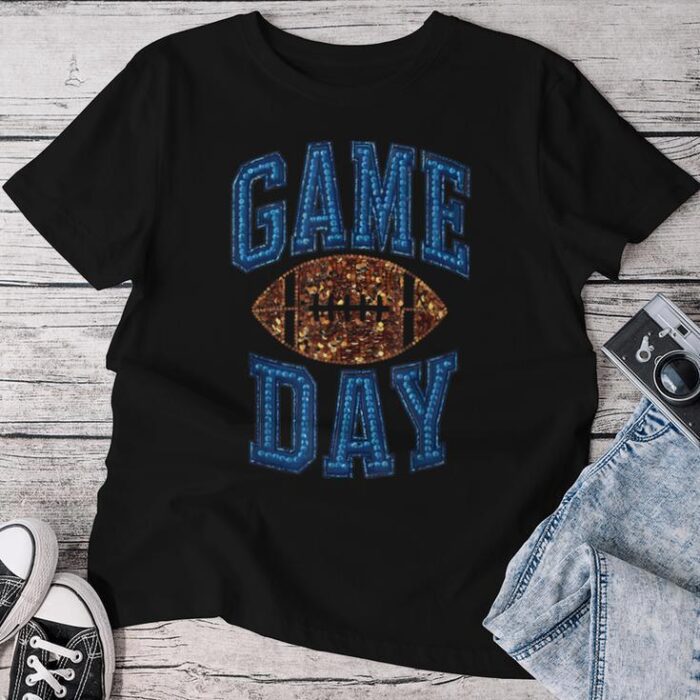 Game Day Football For Sequin Graphic Unisex T-shirt