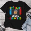 Game Gaming 5Th Grade Level Unlocked First Day Boys Unisex T-shirt