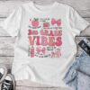 Girls 2Nd Grade Vibes Coquette Bow Back To School Teacher Unisex T-shirt