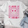 Groovy Class Of 2038 Grow With Me Smile Face Back To School Unisex T-shirt