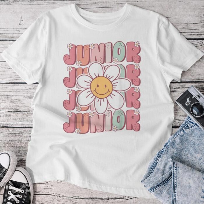 Groovy Junior 11Th Grade Back To School First Day Of School Unisex T-shirt