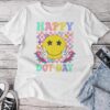 Happy Dot Day 2024 Colorful Polka Dot Smile Face Teacher Kid Unisex T-shirt