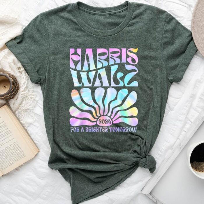 Harriswaltz 2024 For A Brighter Tomorrow Boho Aesthetic Unisex T-shirt