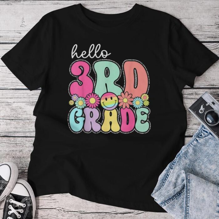 Hello 3Rd Grade Boy Girl Teacher Back To School 3Rd Grade Unisex T-shirt