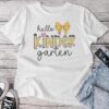 Hello Kindergarten Teacher Squad Coquette Bow Pencil School Unisex T-shirt