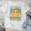 Hello Second Grade Retro Smile Face Back To School 2Nd Grade Unisex T-shirt