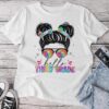 Hello Third Grade Messy Bun Tie Dye Back To School Unisex T-shirt