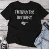 I'm With Butterfly Halloween Costume Couples Matching Unisex T-shirt