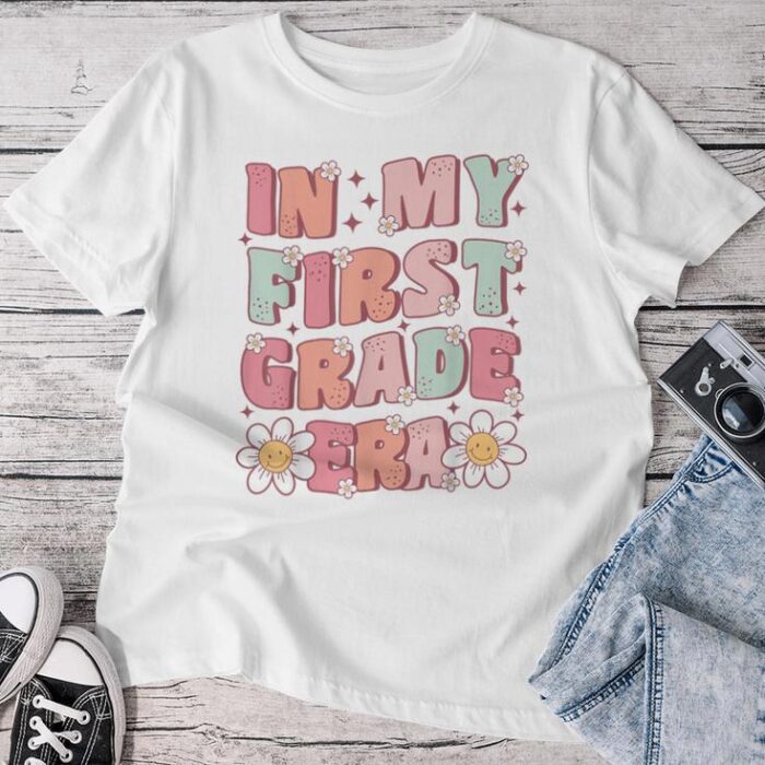 In My First Grade Era Cute Groovy 1St Grade Back To School Unisex T-shirt