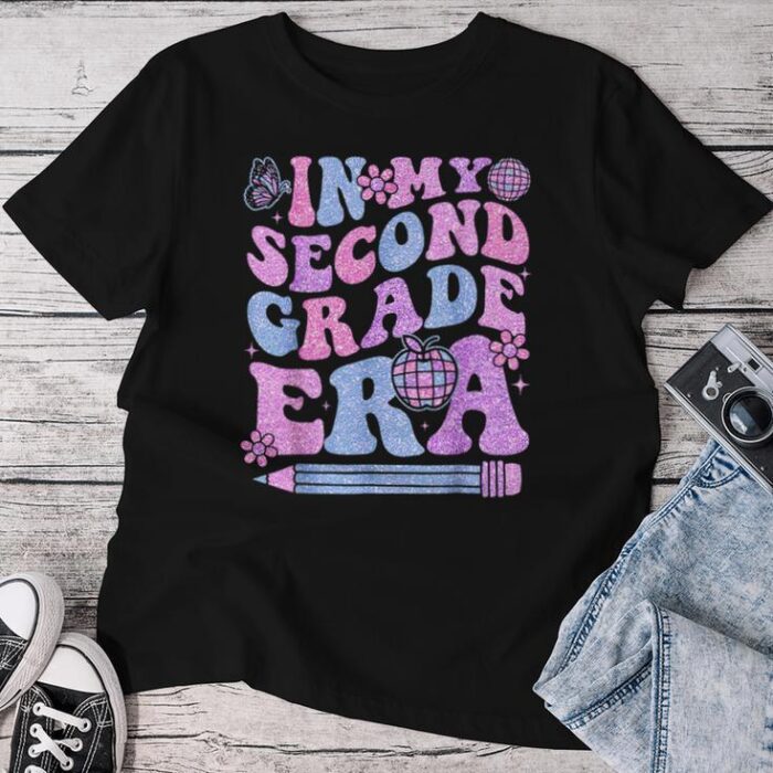 In My Second Grade Era 2Nd Grade First Day Of School Girls Unisex T-shirt