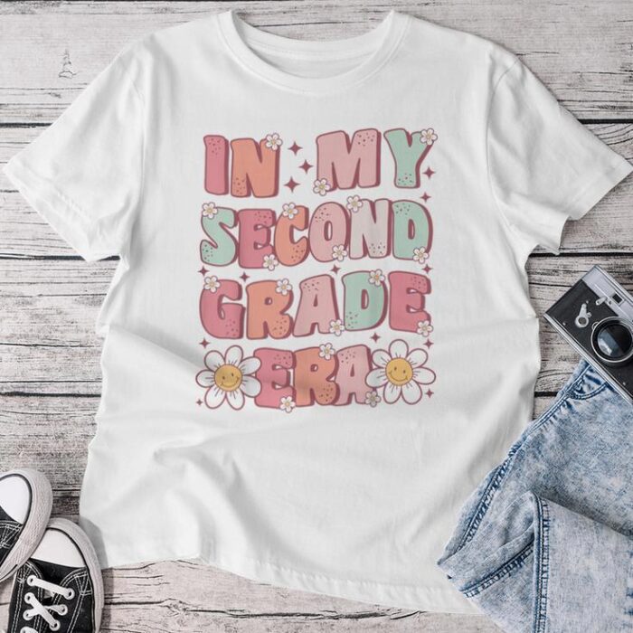 In My Second Grade Era Cute Groovy 2Nd Grade Back To School Unisex T-shirt