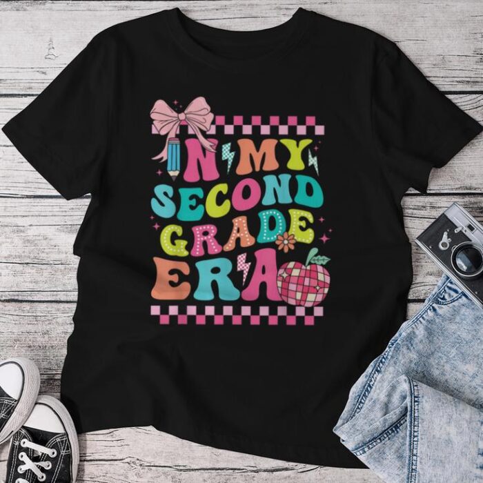 In My Second Grade Era Girl Back To School 2Nd Grade Teacher Unisex T-shirt