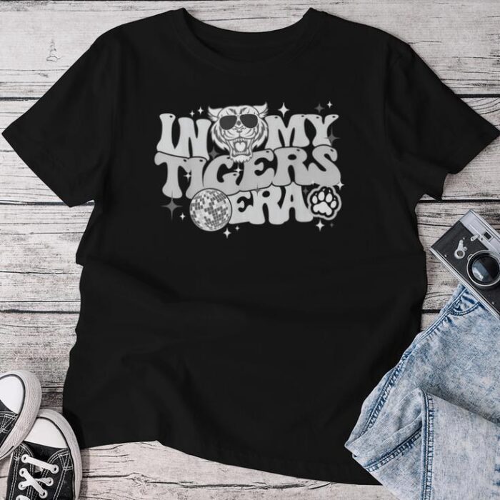 In My Tigers Era Back To School Mascot Spirit Game Groovy Unisex T-shirt