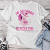 In October We Wear Pink Breast Cancer Ghost Halloween Unisex T-shirt