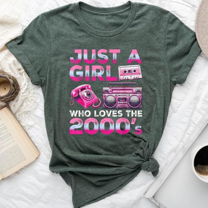 Just A Girl Who Loves The 2000S 2000'S Retro Costume Unisex T-shirt