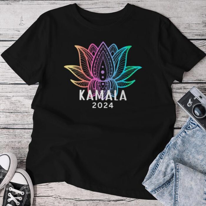 Kamala 2024 Lotus Flower Presidential Campaign Unisex T-shirt