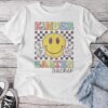 Kindergarten Teacher Team Hippie Smile Face Back To School Unisex T-shirt