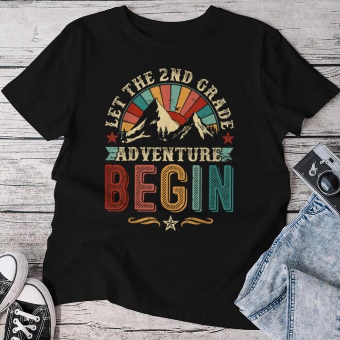 Let The 2Nd Grade Adventure Begin Second Grade Teacher Unisex T-shirt