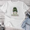 Messy Bun Warrior Leopard Mental Health Awareness Unisex T-shirt