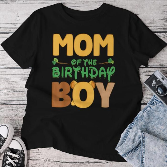 Mom And Dad Birthday Boy Lion Family Party Decorations Unisex T-shirt