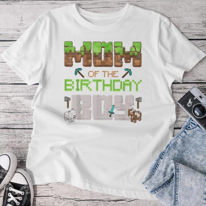 Mom And Dad Of The Birthday Boy Game Gaming Family Matching Unisex T-shirt