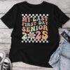 My Last First Day Groovy Senior Back To School Class Of 2025 Unisex T-shirt