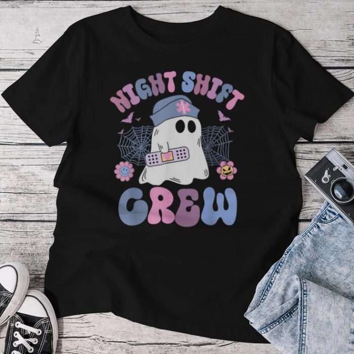 Night Shift Crew Night Shift Nurse Halloween Unisex T-shirt