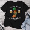 Oktoberfest On My Wurst Behavior German Unisex T-shirt