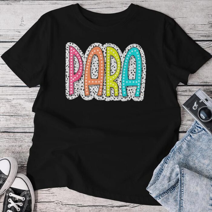 Para Paraprofessional Teacher Dalmatian Dots Sped Teacher Unisex T-shirt