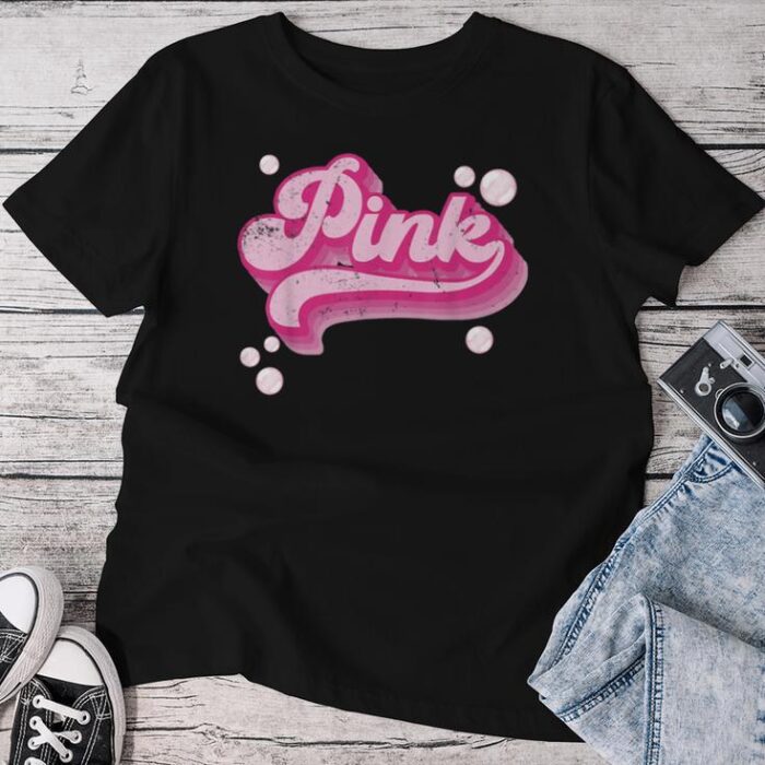 Pink Personalized Name Pink For Unisex T-shirt