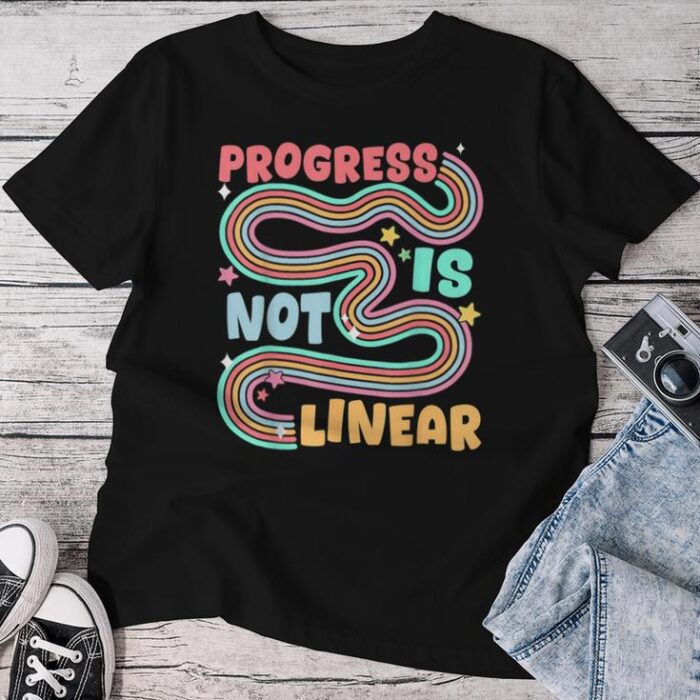 Progress Is Not Linear Sped Ed Special Education Teacher Unisex T-shirt