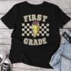 Retro 1St First Grade Teacher Lightning Bolt Pencil Teacher Unisex T-shirt